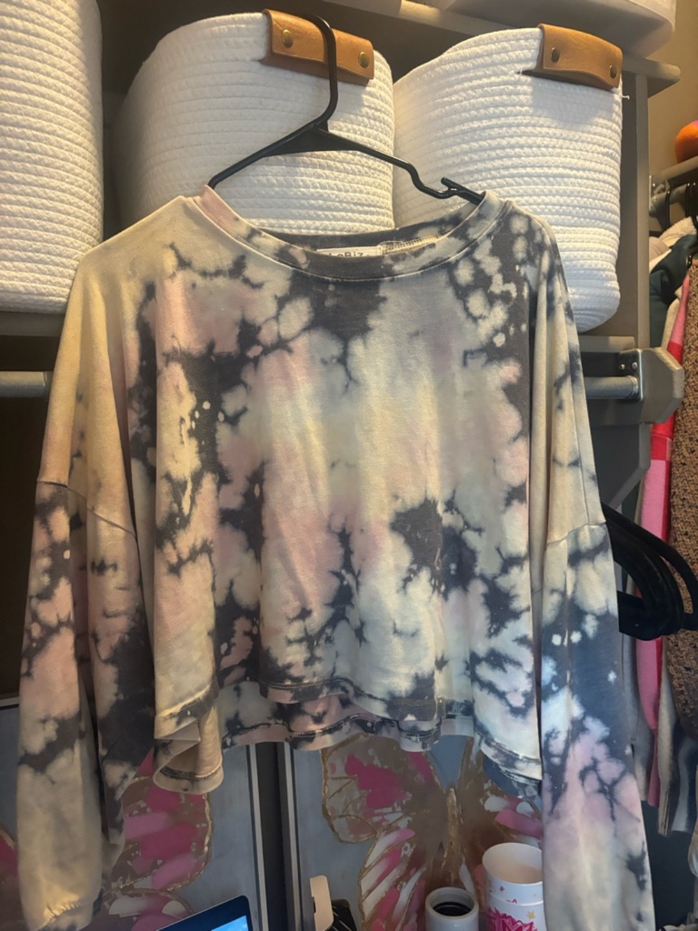 Tie-Dye Cropped Long Sleeve